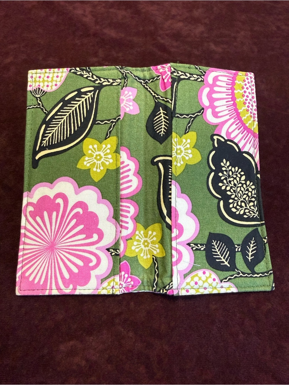 Vera Bradley Checkbook Cover in Olivia Pink - Picture 3 of 9